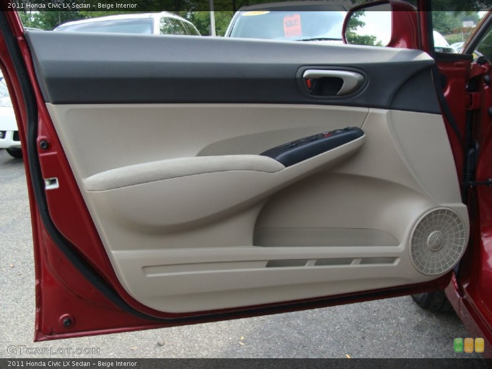 Beige Interior Door Panel for the 2011 Honda Civic LX Sedan #52405350