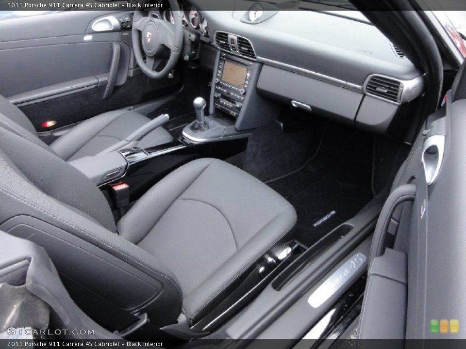 Black Interior Photo for the 2011 Porsche 911 Carrera 4S Cabriolet #52405845