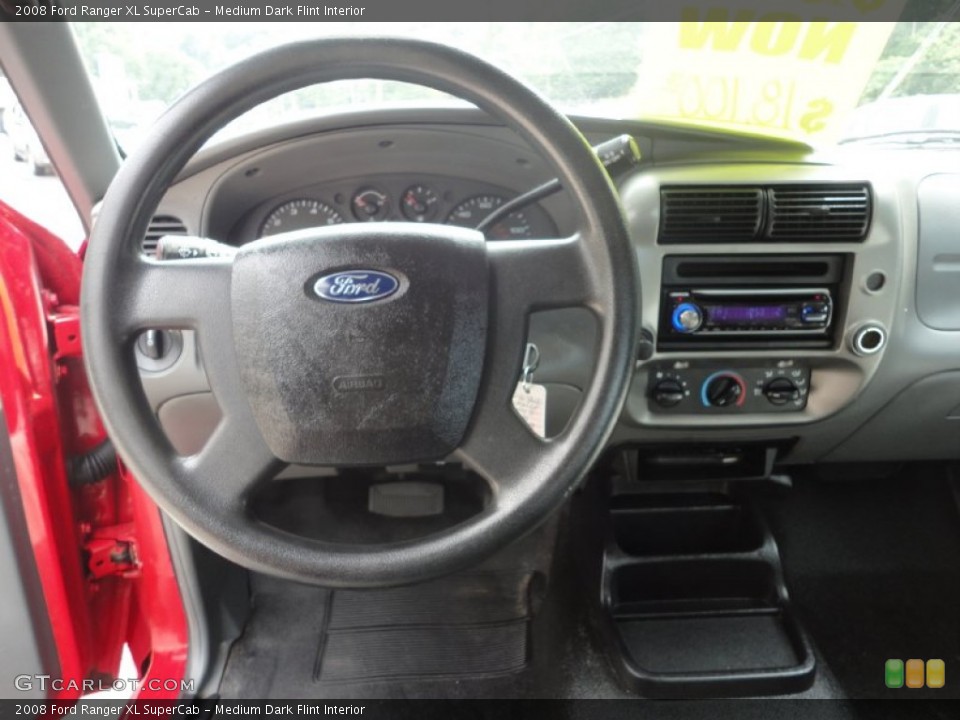 Medium Dark Flint Interior Dashboard for the 2008 Ford Ranger XL SuperCab #52407162