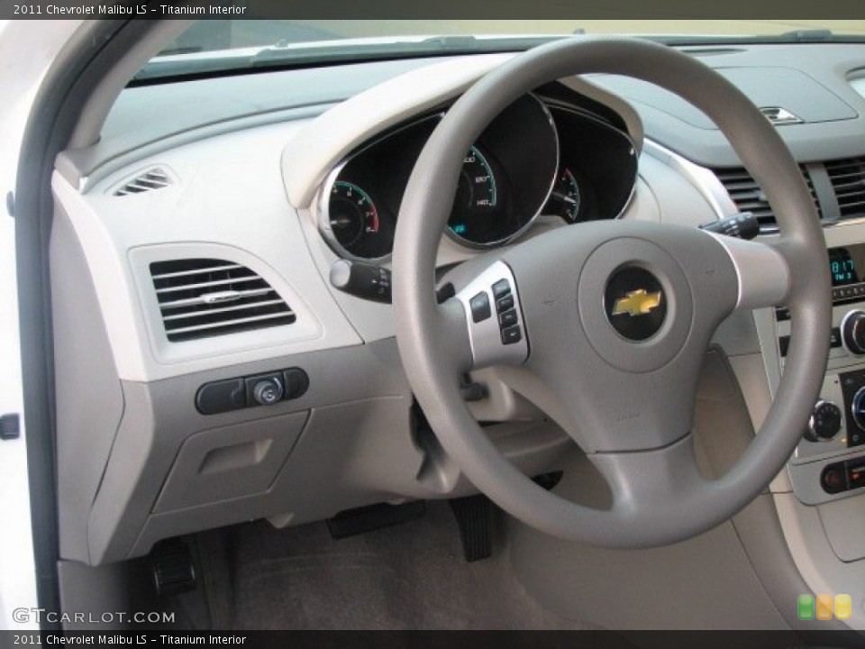 Titanium Interior Steering Wheel for the 2011 Chevrolet Malibu LS #52407672