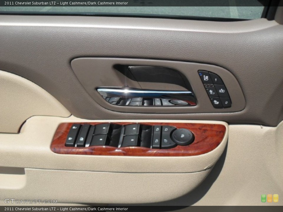 Light Cashmere/Dark Cashmere Interior Controls for the 2011 Chevrolet Suburban LTZ #52407675