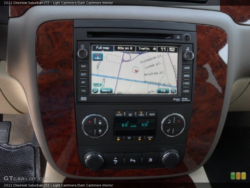 Light Cashmere/Dark Cashmere Interior Navigation for the 2011 Chevrolet Suburban LTZ #52407705