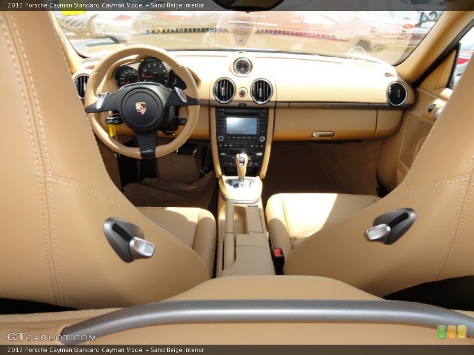 Sand Beige Interior Dashboard for the 2012 Porsche Cayman  #52408566