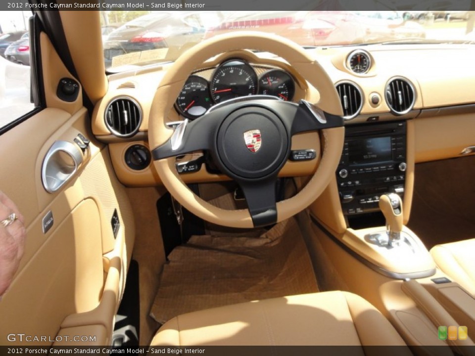 Sand Beige Interior Photo for the 2012 Porsche Cayman  #52408674