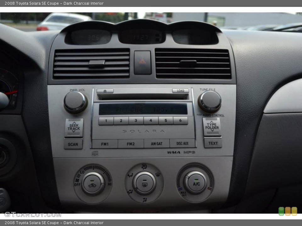 Dark Charcoal Interior Controls for the 2008 Toyota Solara SE Coupe #52409214