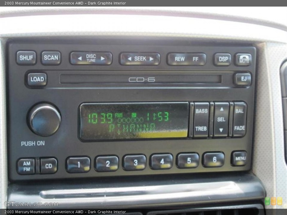 Dark Graphite Interior Controls for the 2003 Mercury Mountaineer Convenience AWD #52409703
