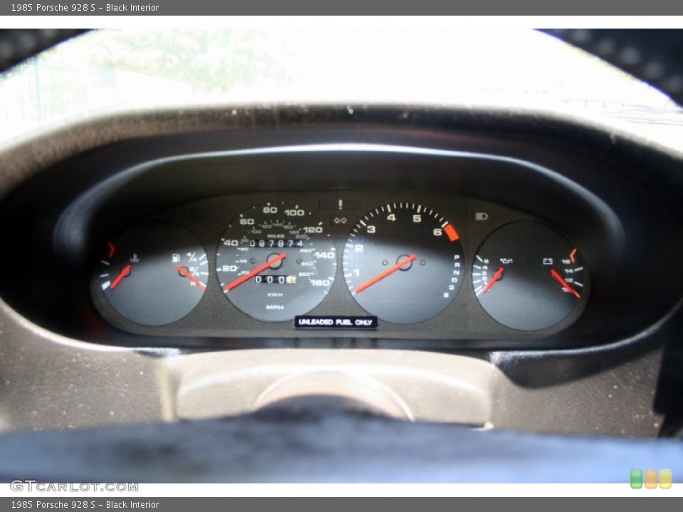 Black Interior Gauges for the 1985 Porsche 928 S #52411473