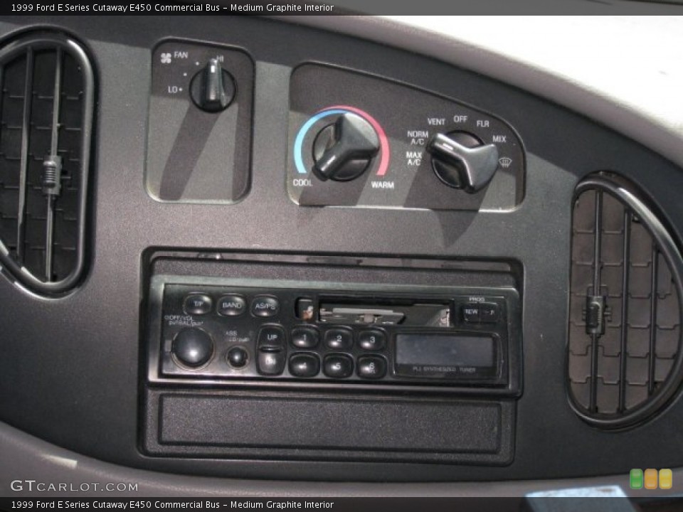 Medium Graphite Interior Controls for the 1999 Ford E Series Cutaway E450 Commercial Bus #52413831