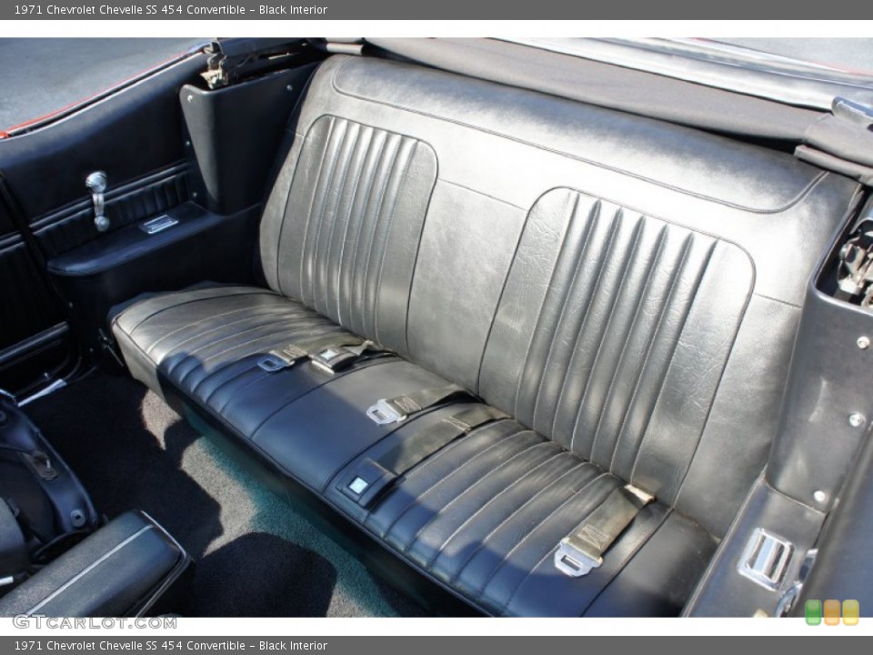 Black Interior Photo for the 1971 Chevrolet Chevelle SS 454 Convertible #52416837