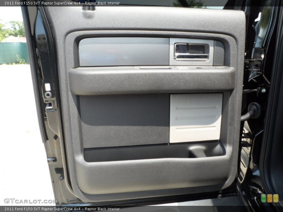 Raptor Black Interior Door Panel for the 2011 Ford F150 SVT Raptor SuperCrew 4x4 #52416921