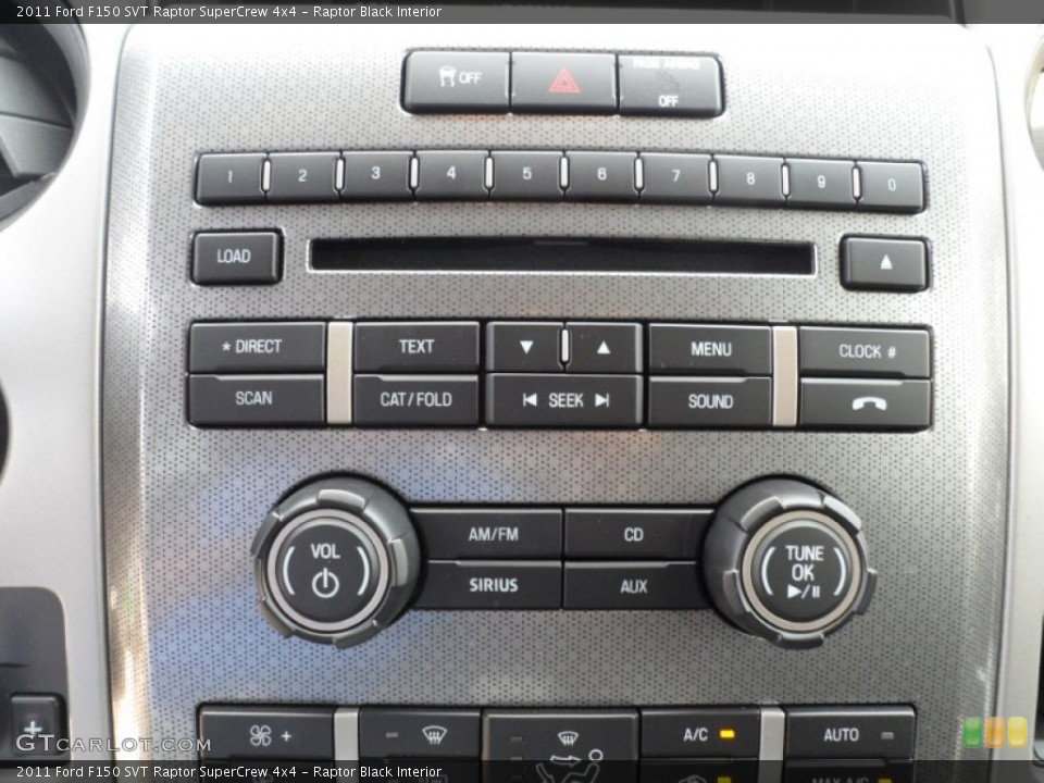 Raptor Black Interior Controls for the 2011 Ford F150 SVT Raptor SuperCrew 4x4 #52417083
