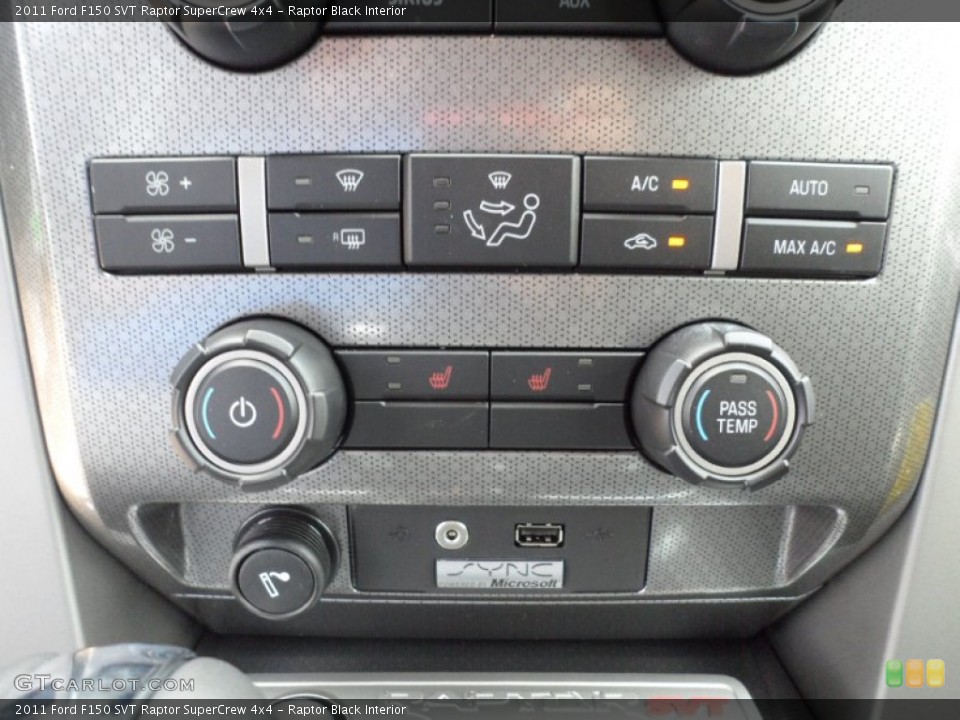 Raptor Black Interior Controls for the 2011 Ford F150 SVT Raptor SuperCrew 4x4 #52417095