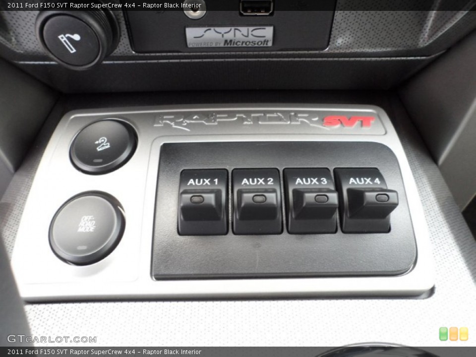 Raptor Black Interior Controls for the 2011 Ford F150 SVT Raptor SuperCrew 4x4 #52417104