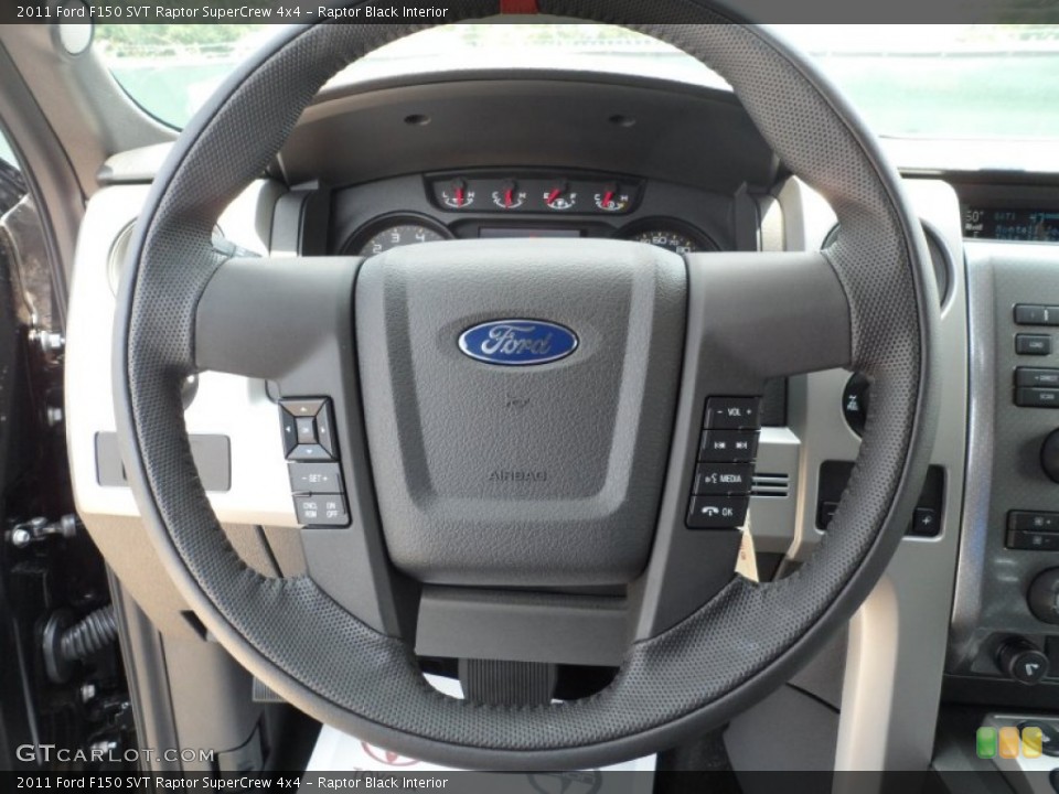 Raptor Black Interior Steering Wheel for the 2011 Ford F150 SVT Raptor SuperCrew 4x4 #52417158