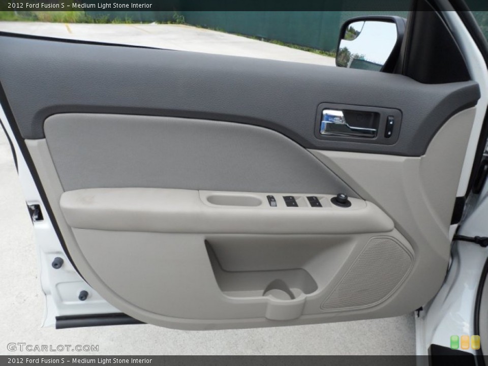 Medium Light Stone Interior Door Panel for the 2012 Ford Fusion S #52420179