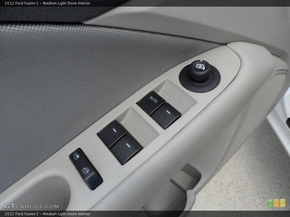 Medium Light Stone Interior Controls for the 2012 Ford Fusion S #52420194