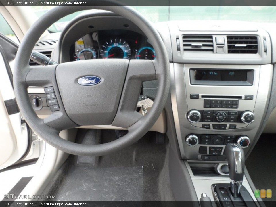 Medium Light Stone Interior Dashboard for the 2012 Ford Fusion S #52420230