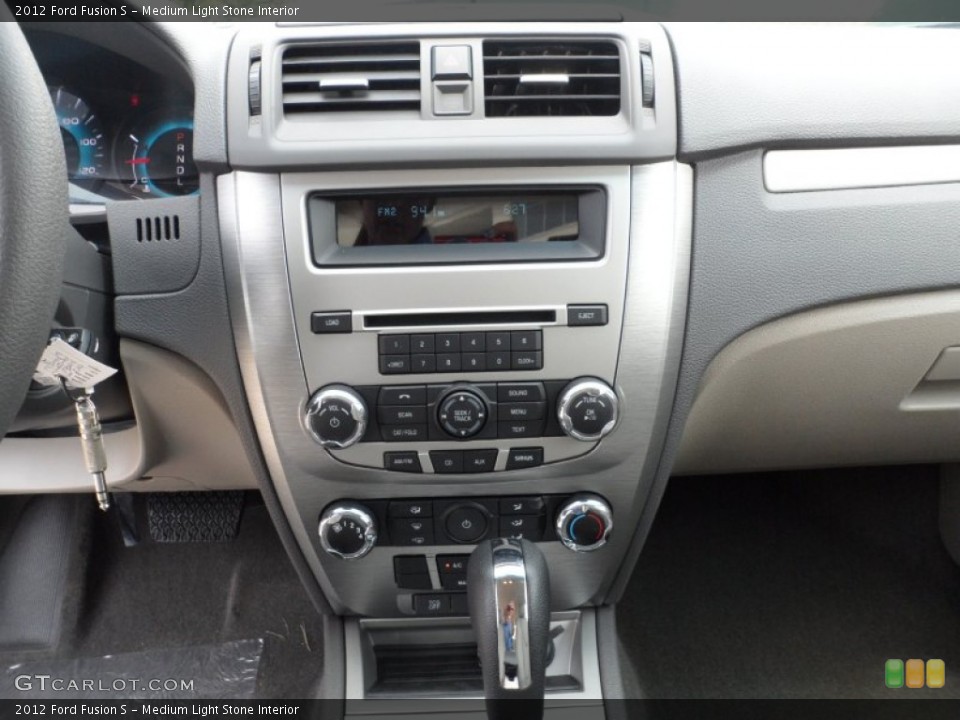 Medium Light Stone Interior Controls for the 2012 Ford Fusion S #52420245