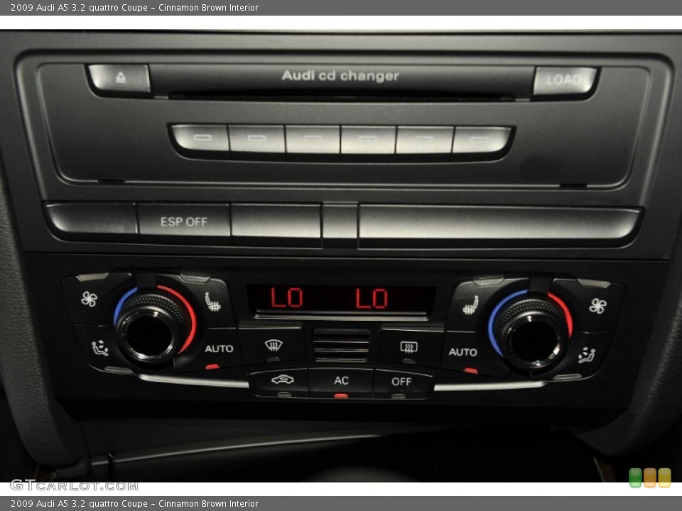 Cinnamon Brown Interior Controls for the 2009 Audi A5 3.2 quattro Coupe #52420272