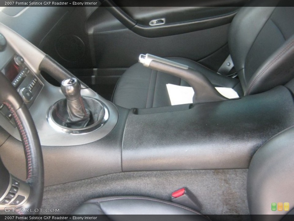 Ebony Interior Transmission for the 2007 Pontiac Solstice GXP Roadster #52420734