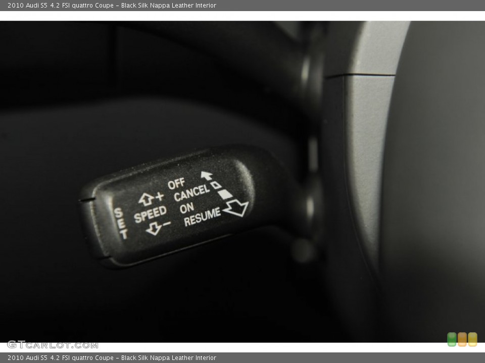 Black Silk Nappa Leather Interior Controls for the 2010 Audi S5 4.2 FSI quattro Coupe #52421487