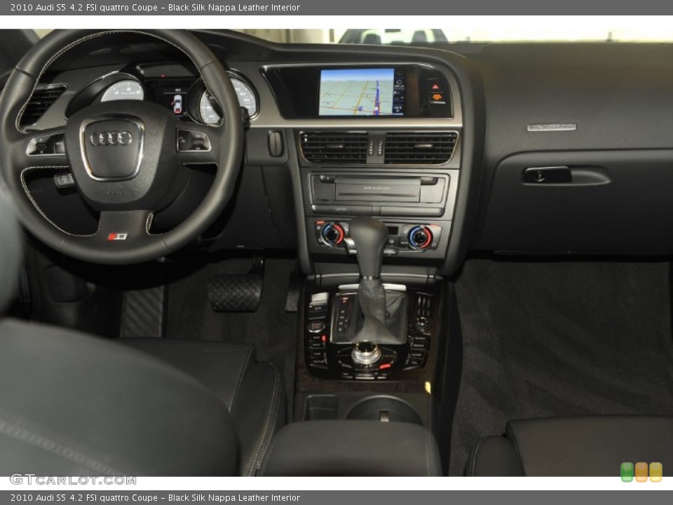 Black Silk Nappa Leather Interior Dashboard for the 2010 Audi S5 4.2 FSI quattro Coupe #52421547