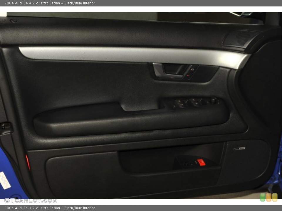 Black/Blue Interior Door Panel for the 2004 Audi S4 4.2 quattro Sedan #52421814