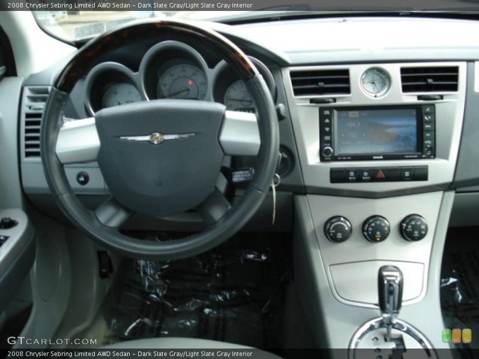 Dark Slate Gray/Light Slate Gray Interior Dashboard for the 2008 Chrysler Sebring Limited AWD Sedan #52422789
