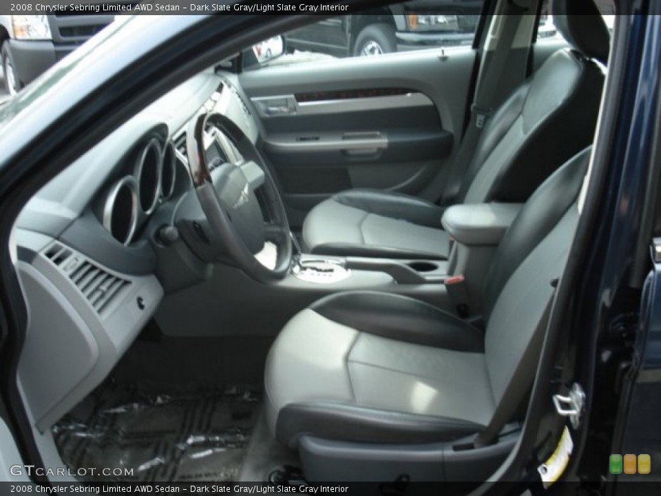 Dark Slate Gray/Light Slate Gray Interior Photo for the 2008 Chrysler Sebring Limited AWD Sedan #52422798