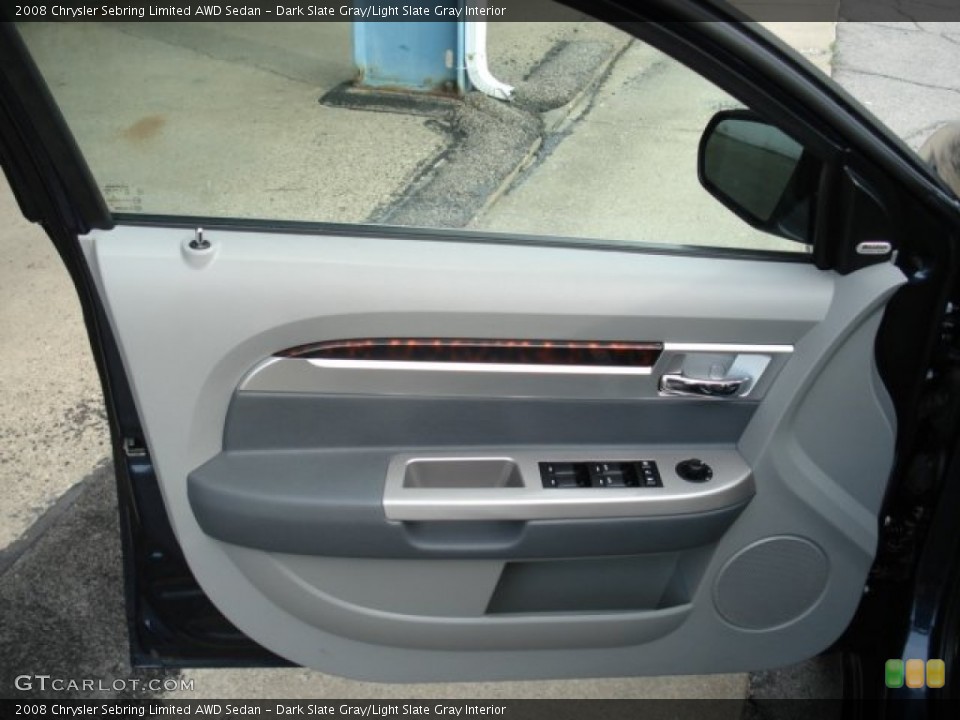 Dark Slate Gray/Light Slate Gray Interior Door Panel for the 2008 Chrysler Sebring Limited AWD Sedan #52422813