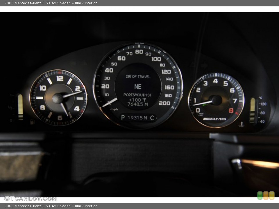 Black Interior Gauges for the 2008 Mercedes-Benz E 63 AMG Sedan #52423353