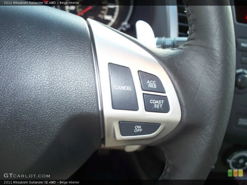 Beige Interior Controls for the 2011 Mitsubishi Outlander SE AWD #52425030