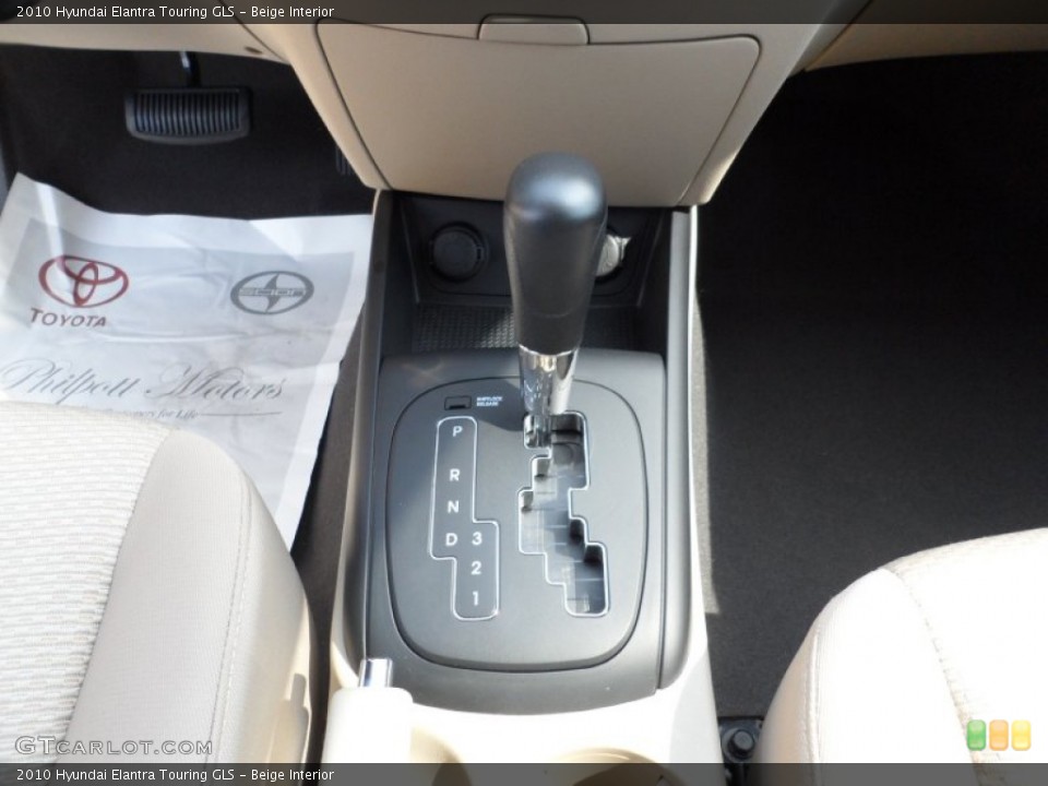 Beige Interior Transmission for the 2010 Hyundai Elantra Touring GLS #52425558