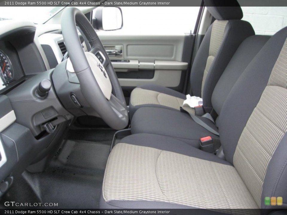 Dark Slate/Medium Graystone Interior Photo for the 2011 Dodge Ram 5500 HD SLT Crew Cab 4x4 Chassis #52426008
