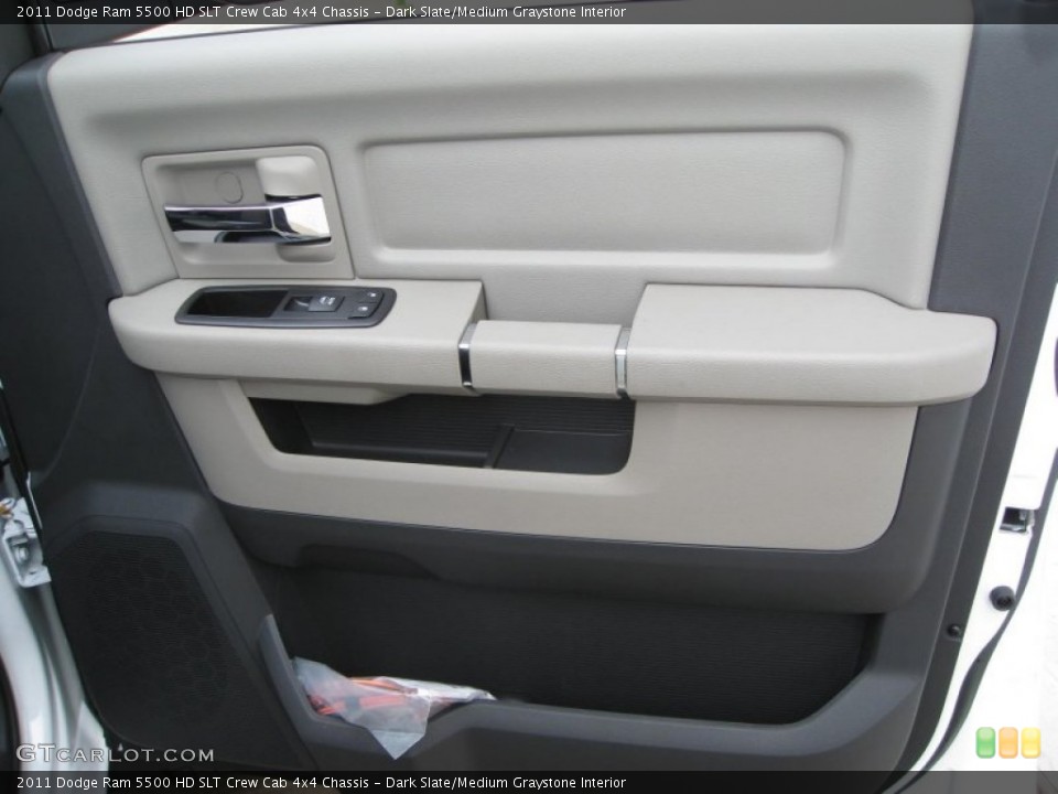 Dark Slate/Medium Graystone Interior Door Panel for the 2011 Dodge Ram 5500 HD SLT Crew Cab 4x4 Chassis #52426065