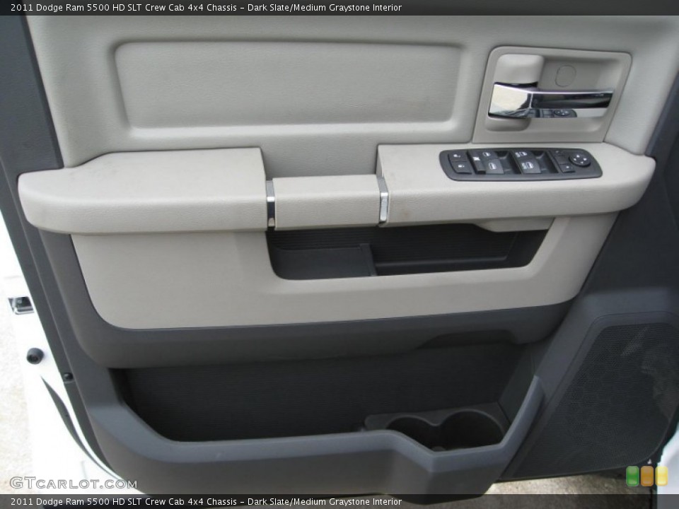 Dark Slate/Medium Graystone Interior Door Panel for the 2011 Dodge Ram 5500 HD SLT Crew Cab 4x4 Chassis #52426125