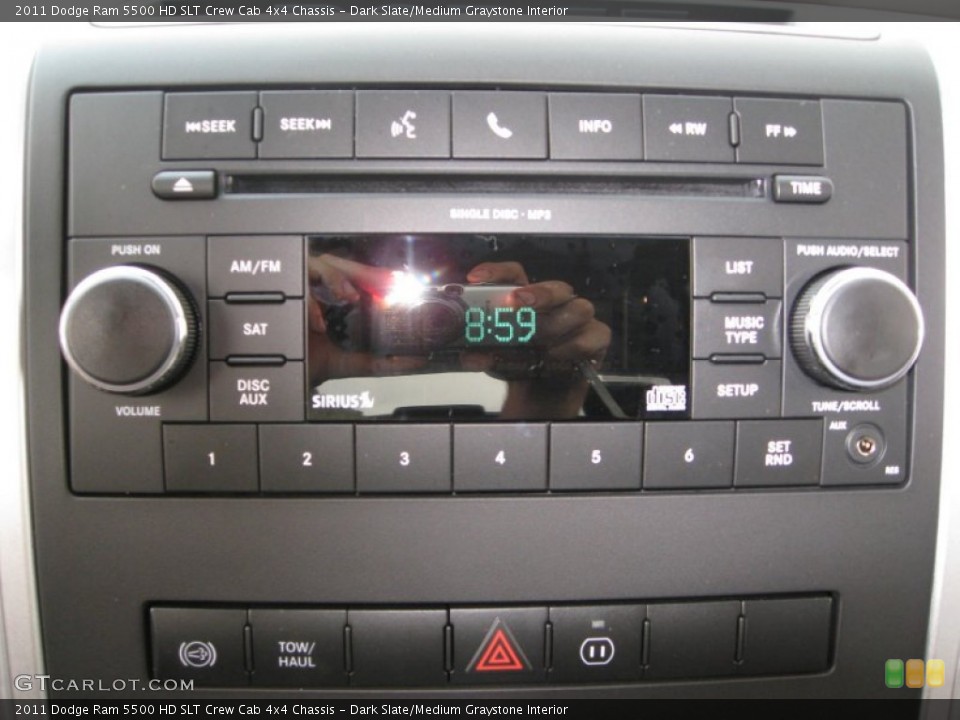 Dark Slate/Medium Graystone Interior Controls for the 2011 Dodge Ram 5500 HD SLT Crew Cab 4x4 Chassis #52426152