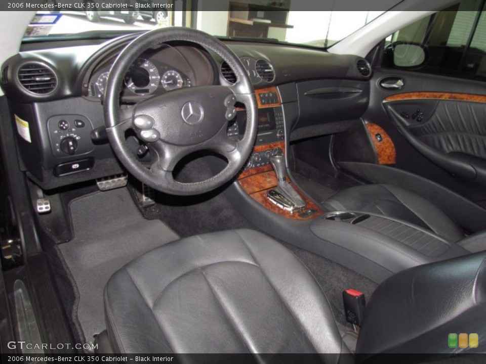 Black Interior Prime Interior for the 2006 Mercedes-Benz CLK 350 Cabriolet #52426356