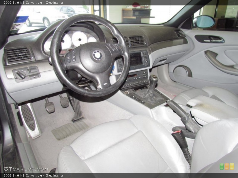 Grey 2002 BMW M3 Interiors