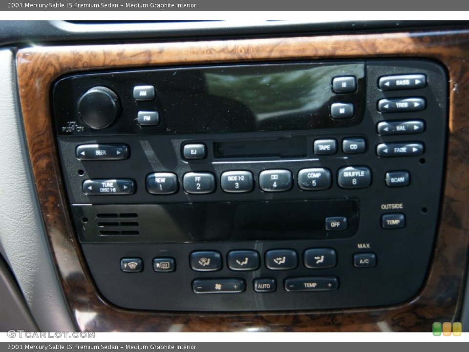 Medium Graphite Interior Controls for the 2001 Mercury Sable LS Premium Sedan #52427046