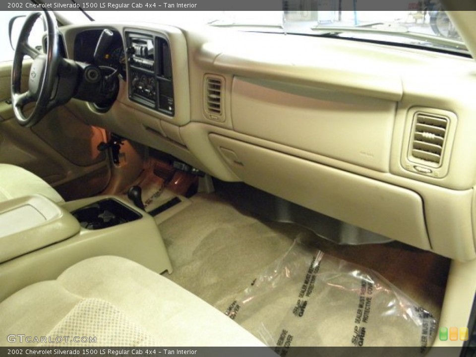 Tan Interior Dashboard for the 2002 Chevrolet Silverado 1500 LS Regular Cab 4x4 #52428192