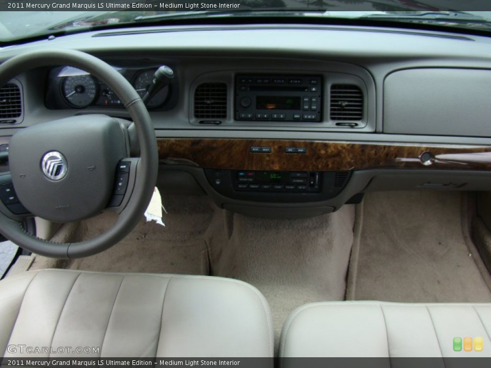 Medium Light Stone Interior Dashboard for the 2011 Mercury Grand Marquis LS Ultimate Edition #52429731