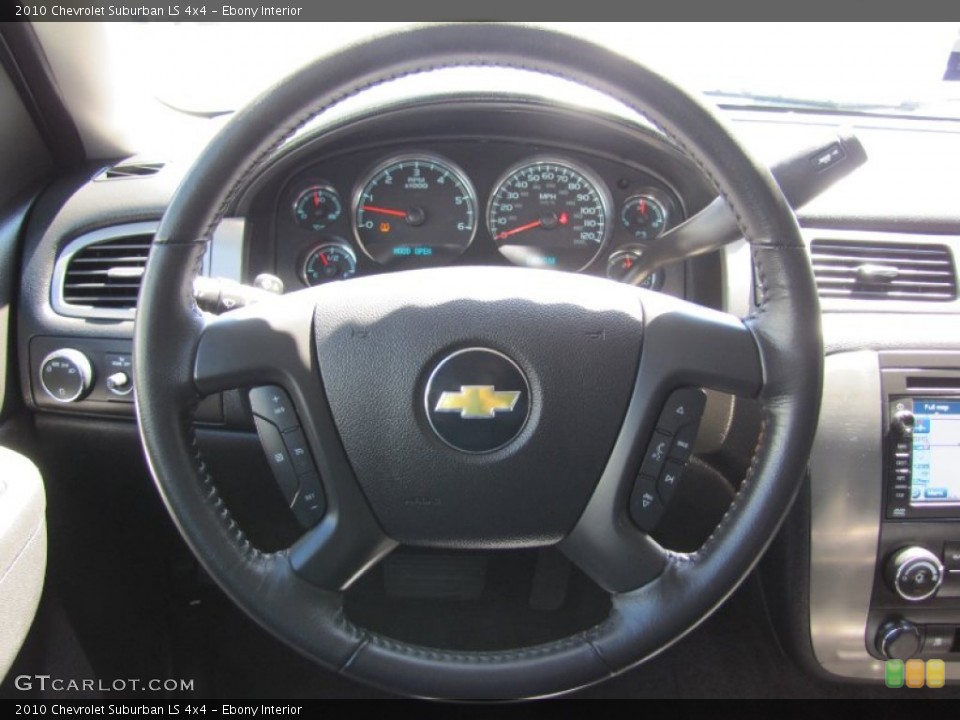 Ebony Interior Steering Wheel for the 2010 Chevrolet Suburban LS 4x4 #52430013