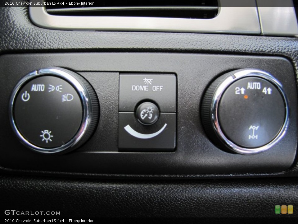 Ebony Interior Controls for the 2010 Chevrolet Suburban LS 4x4 #52430037
