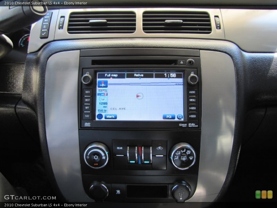 Ebony Interior Controls for the 2010 Chevrolet Suburban LS 4x4 #52430061