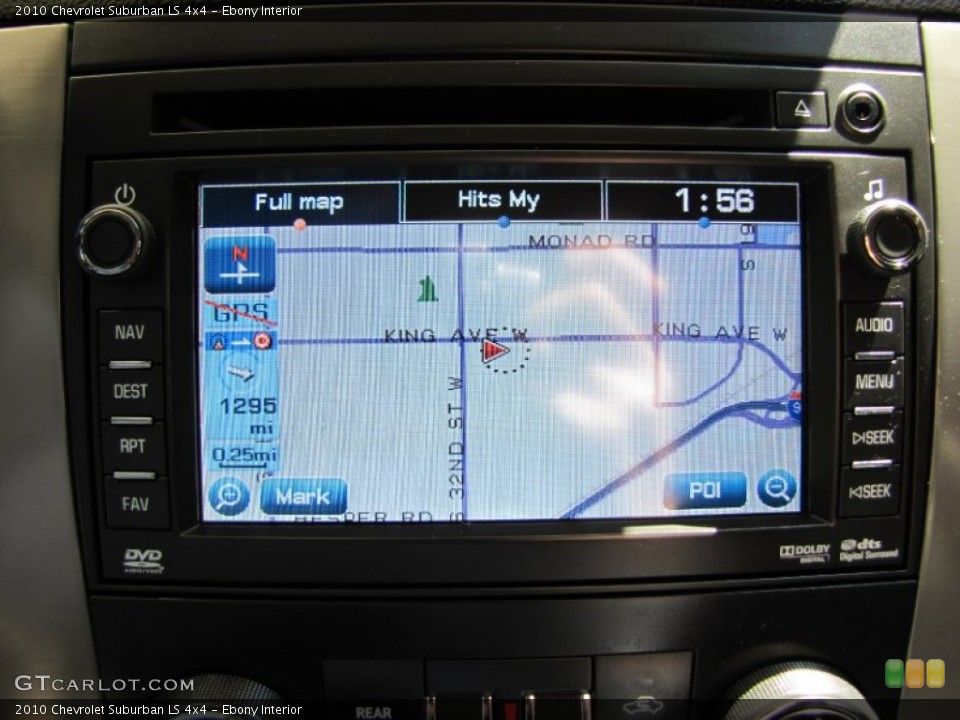 Ebony Interior Navigation for the 2010 Chevrolet Suburban LS 4x4 #52430067