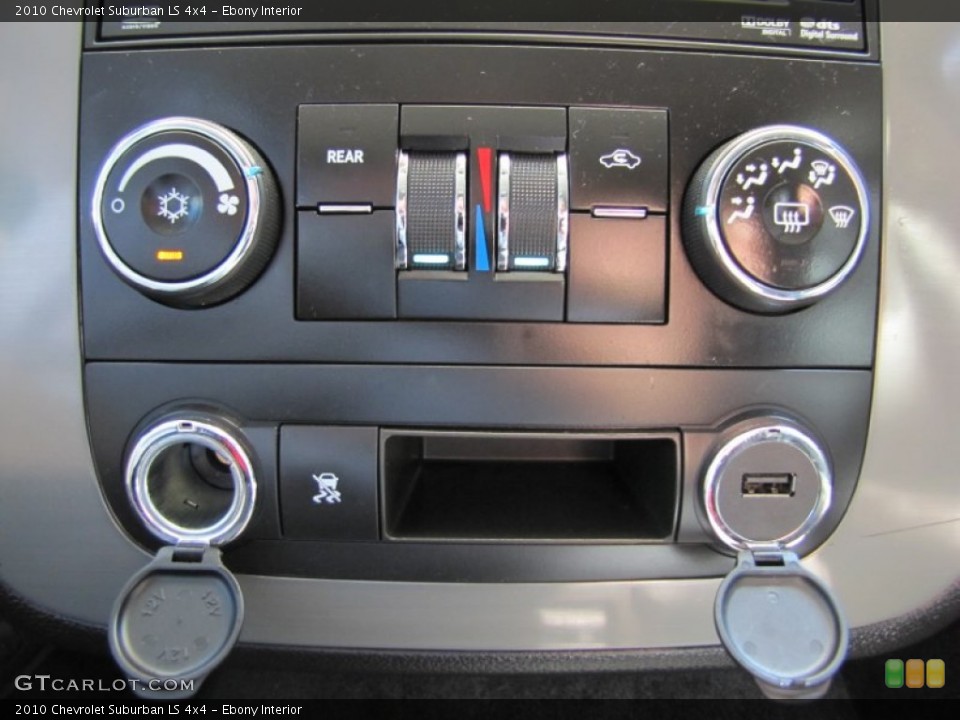 Ebony Interior Controls for the 2010 Chevrolet Suburban LS 4x4 #52430073