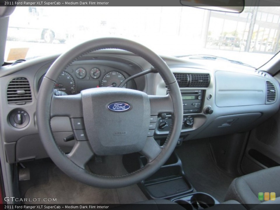 Medium Dark Flint Interior Dashboard for the 2011 Ford Ranger XLT SuperCab #52430871
