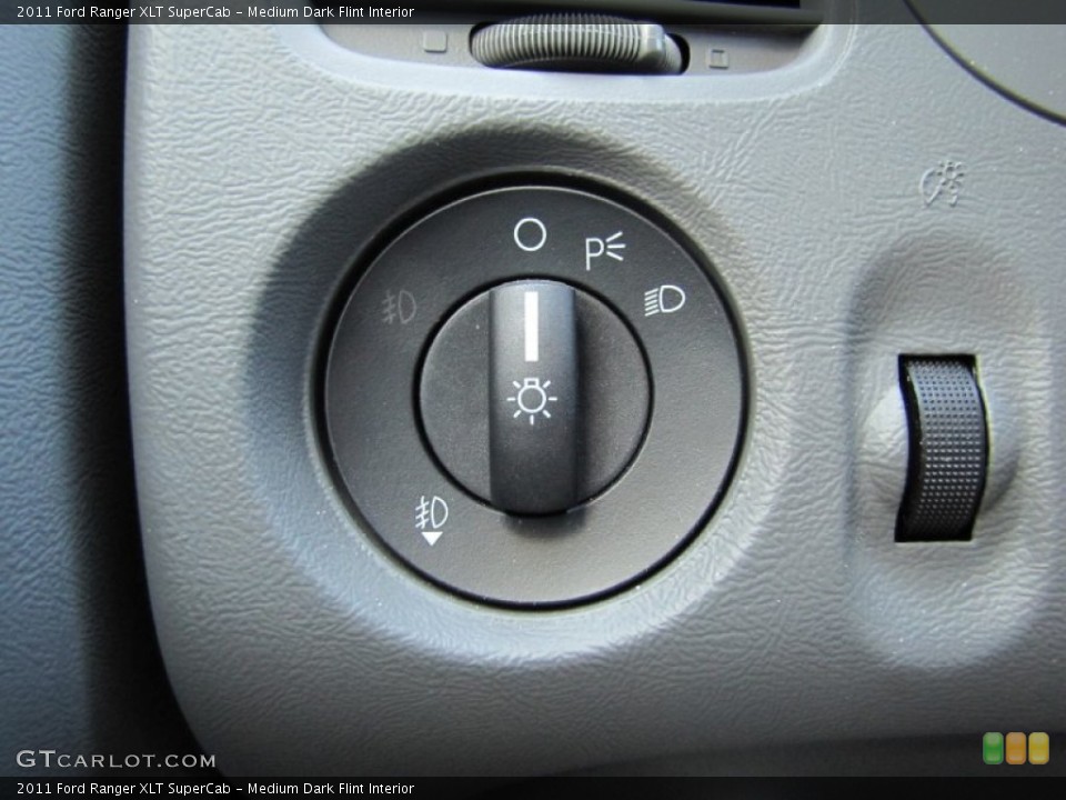 Medium Dark Flint Interior Controls for the 2011 Ford Ranger XLT SuperCab #52430889