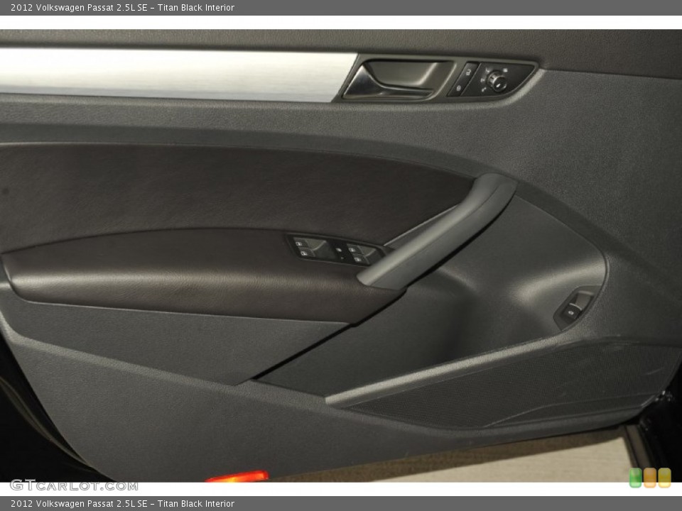 Titan Black Interior Door Panel for the 2012 Volkswagen Passat 2.5L SE #52432477